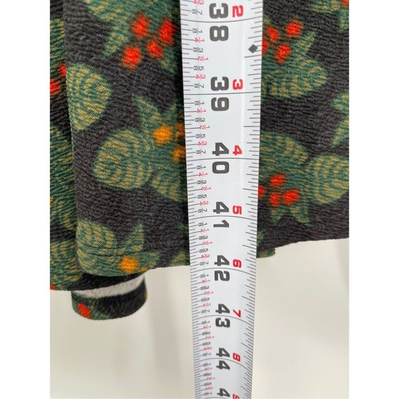 LuLaRoe Nicole Dress Women’s Size 2XL A line Holly Black Green Red Short Sleeve - Picture 11 of 12